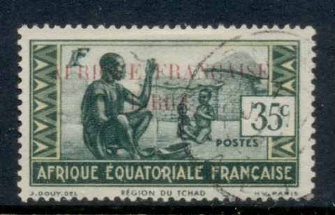 French Equatorial Africa 1940-41 Pictorials Opt Libre 35c C.