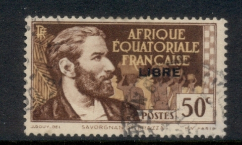 French Equatorial Africa 1940-41 Pictorials Opt Libre 50c B.