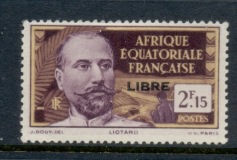 French Equatorial Africa 1940-41 Pictorials Opt Libre 2.15f B.