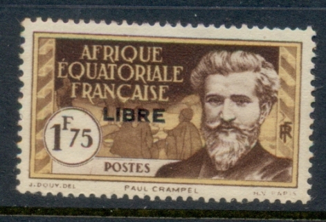 French Equatorial Africa 1940-41 Pictorials Opt Libre 1.75f B.