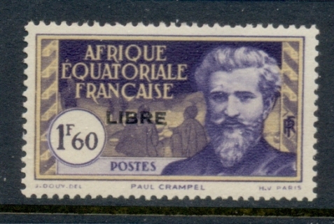 French Equatorial Africa 1940-41 Pictorials Opt Libre 1.60f B.