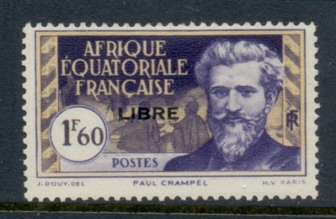 French Equatorial Africa 1940-41 Pictorials Opt Libre 1.60f B.