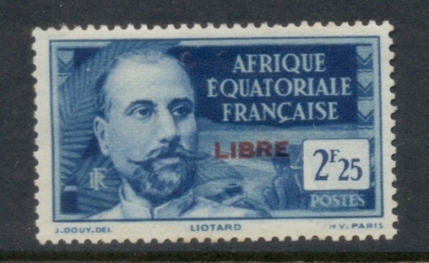 French Equatorial Africa 1940-41 Pictorials Opt Libre 2.25f C.