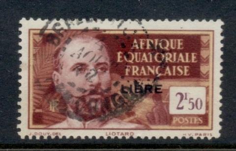 French Equatorial Africa 1940-41 Pictorials Opt Libre 2.50f B.