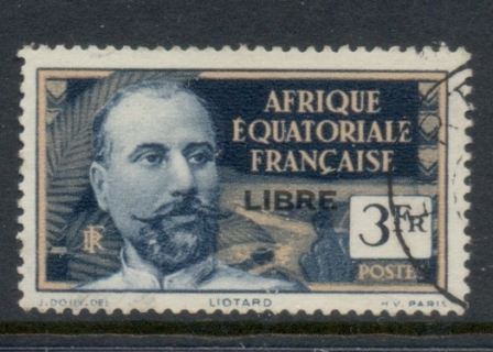 French Equatorial Africa 1940-41 Pictorials Opt Libre 3f B.