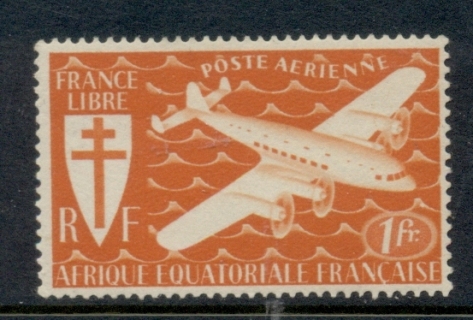 French Equatorial Africa 1941 Airmail 1f