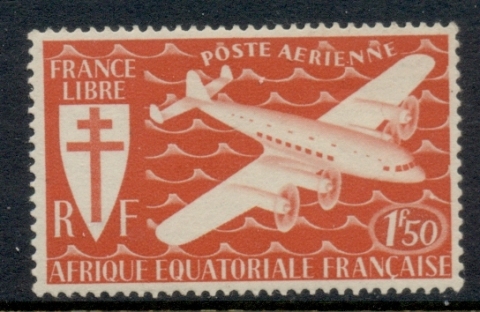 French Equatorial Africa 1941 Airmail 1.50f