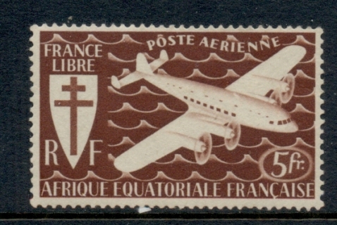 French Equatorial Africa 1941 Airmail 5f