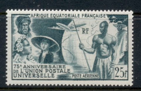 French Equatorial Africa 1949 UPU 75th Anniversary