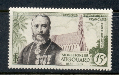 French Equatorial Africa 1952 Archbishop Augouard