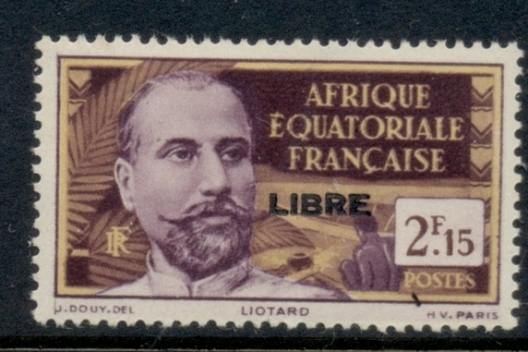 French Equatorial Africa 1940-41 Pictorial Opt Libre 2.15f