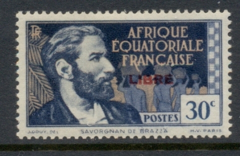 French Equatorial Africa 1940-41 Pictorial Opt Libre 30c ( C)