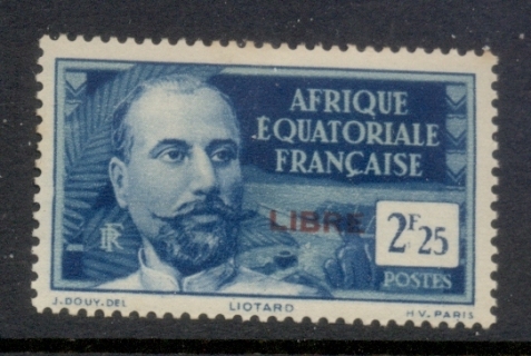 French Equatorial Africa 1940-41 Pictorial Opt Libre 2.25f ( C)