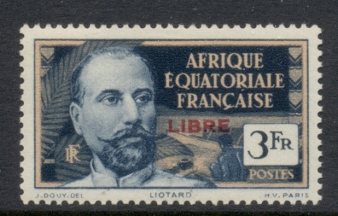 French Equatorial Africa 1940-41 Pictorial Opt Libre 3f ( C)