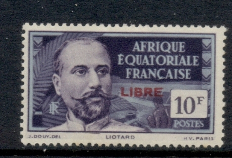 French Equatorial Africa 1940-41 Pictorial Opt Libre 10f ( C)