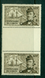 French Equatorial Africa 1938 Centenary of Gabon 1c pr