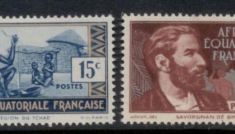 French Equatorial Africa 1944 Pictorials without RF