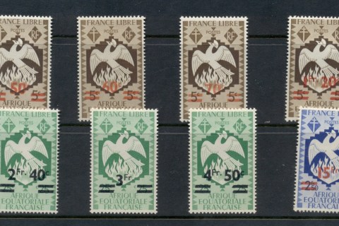 French Equatorial Africa 1946 France Libre, Phoenix Surch