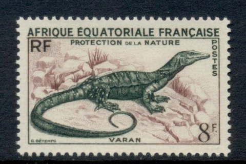 French Equatorial Africa 1955 Savannah Monitor