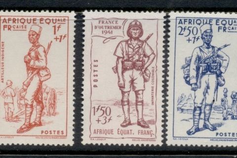 French Equatorial Africa 1941 Vichy Issue