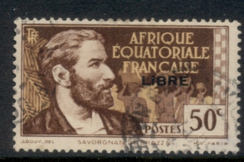 French Equatorial Africa 1940-41 Pictorials Opt Libre 50c B.