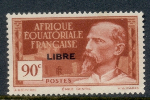 French Equatorial Africa 1940-41 Pictorials Opt Libre 90c B.