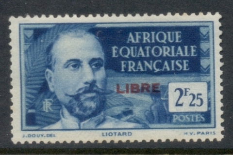 French Equatorial Africa 1940-41 Pictorials Opt Libre 2.25f C.
