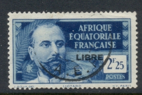 French Equatorial Africa 1940-41 Pictorials Opt Libre 2.25f B.