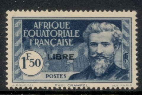 French Equatorial Africa 1940-41 Pictorial Opt Libre 1.50f