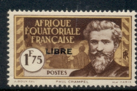 French Equatorial Africa 1940-41 Pictorial Opt Libre 1.75f