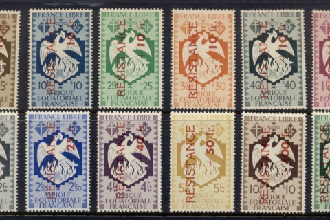 French Equatorial Africa 1944 Phoenix Surch resistance