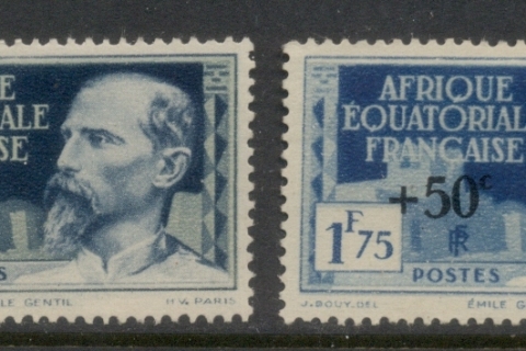 French Equatorial Africa 1938 Welfare Surch. On Pictorials