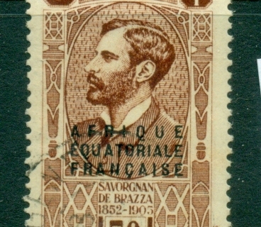 French Equatorial Africa 1936 Pictorial, Opt on Gabon 50c