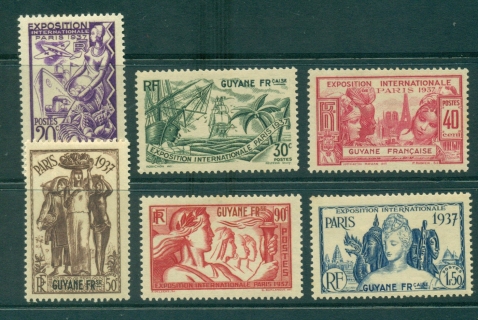 French-Guiana-1937-Paris-International-Expo-MLH-lot38611