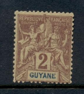 French-Guyana-1892-1904-Navigation-Commerce-2c-MLH