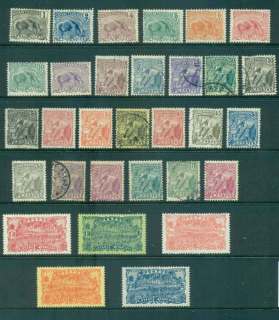 French-Guiana-1905-28-Pictorials-Asst-faults-MH-FU-lot49457