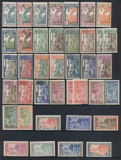 French-Guyana-1929-40-Pictorials-Asst-MLH-FU