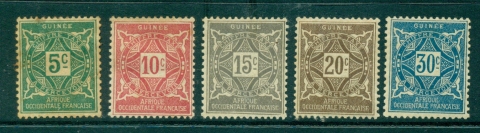 French Guinea 1892-1914 Postage Due to 30c