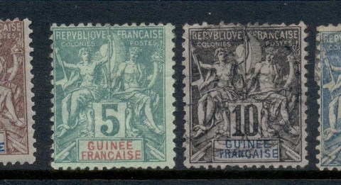 French Guinea 1892-1900 Navigation & Commerce Asst