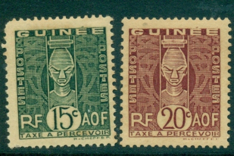 French Guinea 1938 Postage Dues Asst