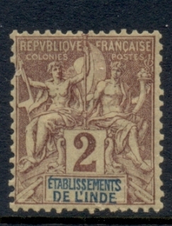 French-India-1892-1907-Navigation-Commerce-2c-MLH