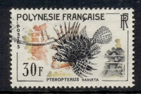 French Polynesia 1962 Fish 30f