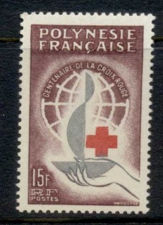 French-Polynesia-1963 Red Cross centenary