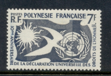 French-Polynesia-1963 International declaration of Human Rights