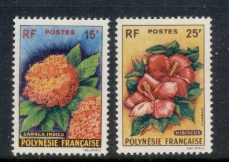 French-Polynesia-1962 Flowers