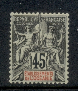 French Polynesia 1892-1907 Navigation & Commerce 45c