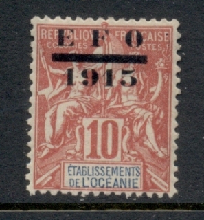 French-Polynesia-1915 Navigation & Commerce Opt EFO 1915