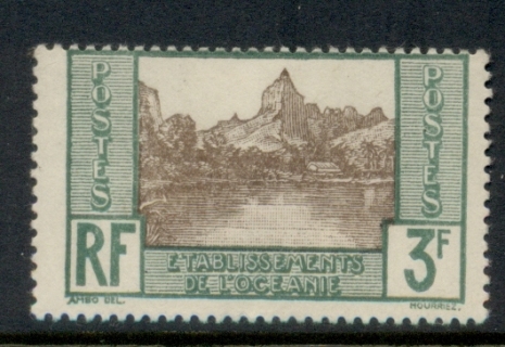 French-Polynesia-1929 Papetooii Bay 3f