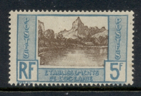 French Polynesia 1929 Papetooii Bay 5f