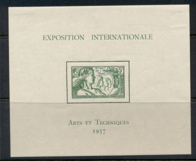 French-Polynesia-1937 Colonial Arts Exhibition MS